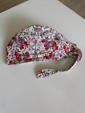 Cherry blossom scrub cap